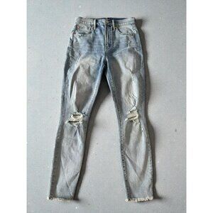 GAP Light Wash Distressed True Skinny Jeans Size US 2 / 26